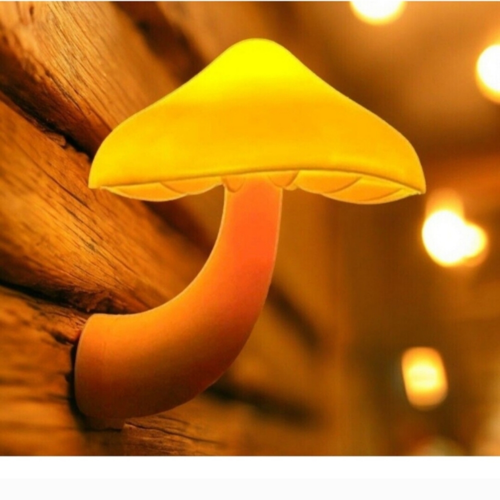 Led Night Light Plug in Mushroom Shape Soft Lamp Motion Sensor Boho Fairycore